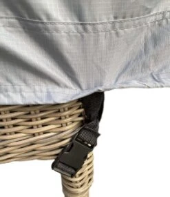 COVER UP HOC - Diamond Hoes Tuinmeubelen- 250x250x90 Cm - Tuinset Beschermhoes Waterdicht Met Stormbanden, Trekkoord En Afwaterings HOCCIE - Zilvergrijze Hoes Tuinmeubels -Tuinmeubel Winkel 1041x1200