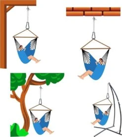 Metalen Ophangset Tot 160kg - Massieve Bevestiging Set Voor Hangstoel Hangmat - Plafond Wand Montage -Tuinmeubel Winkel 1071x1200