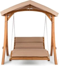 Bermuda Hollywoodschommel Tuinschommelbank 130 Cm 2-zits Zonneluifel -Tuinmeubel Winkel 1078x1200