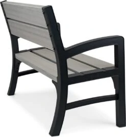 Keter Montero Tuinbank – 2-personen - 120x61x91cm - Grafiet -Tuinmeubel Winkel 1103x1200