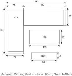 Blakes Lounge Diningset - 4 Delig - Donker Grijs -Tuinmeubel Winkel 1132x1200 3
