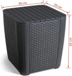 ALLIBERT Keter Luzon Opbergtafel - 39x39x43cm - Donkergrijs 27 ALLIBERT Keter Luzon Opbergtafel - 39x39x43cm - Donkergrijs -Tuinmeubel Winkel 1144x1200 1