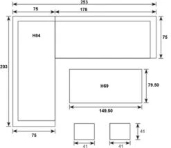 Merkloos Rivièra | Loungeset Hoekset Dining Set Tuinset | Wicker | Hoekbank, Hoge Tuintafel, 2 Hockers | 6 Zitplaatsen -Tuinmeubel Winkel 1200x1040 3
