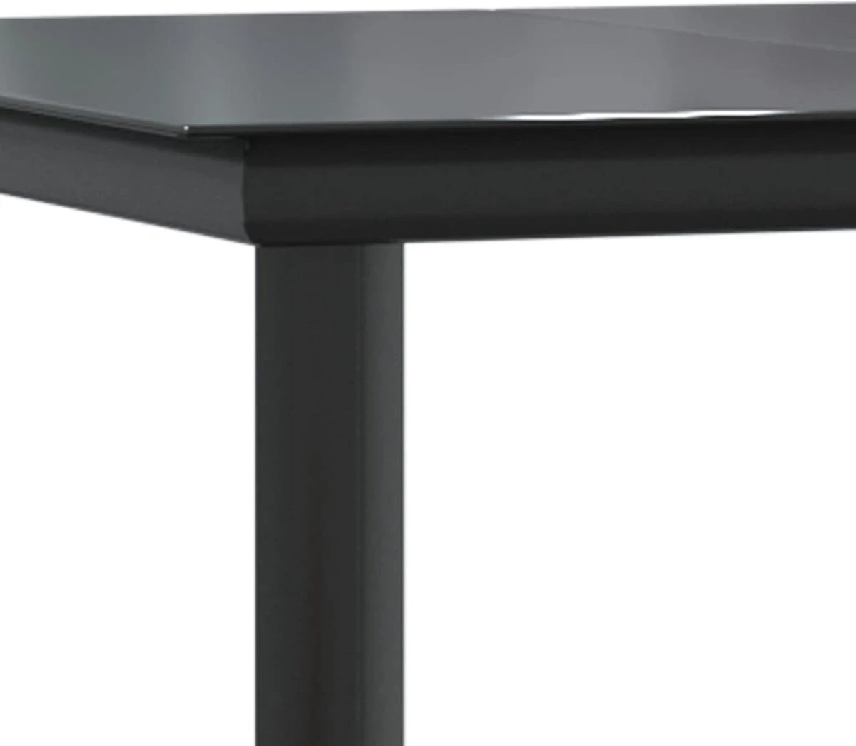 VidaXL 7-delige Tuinset Met Kussens Grijs En Zwart 2 VidaXL 7-delige Tuinset Met Kussens Grijs En Zwart - Afbeelding 2