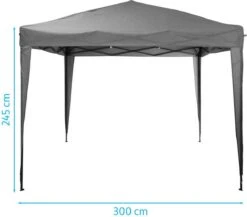 Ambiance Easy-up Partytent - 3x3m - Opvouwbaar - Grijs -Tuinmeubel Winkel 1200x1055 2