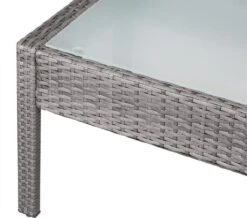 Casaria Polyrattan Loungeset – 2 Stoelen 1 Bank 1 Tafel - Antraciet -Tuinmeubel Winkel 1200x1058 2