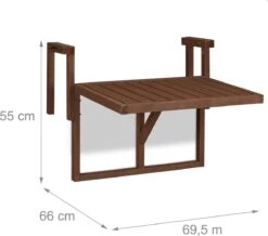 Relaxdays Balkontafel Inklapbaar - Klaptafel Balkon - Tafel Reling - Hangtafel Hout 20 Relaxdays Balkontafel Inklapbaar - Klaptafel Balkon - Tafel Reling - Hangtafel Hout -Tuinmeubel Winkel 1200x1060 2