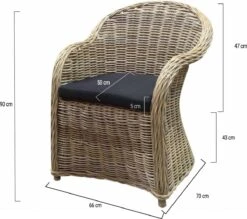 Roma Dining Tuinstoel Naturel Rotan - Suntech Kussen 6 Roma Dining Tuinstoel Naturel Rotan - Suntech Kussen -Tuinmeubel Winkel 1200x1065 1