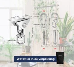 Plafondhaak - Ophangen Bokszak, Schommel En Hangstoel - Ophangsysteem - Ophanghaak - Plafondbeugel - RVS – 500kg Tilgewicht -Tuinmeubel Winkel 1200x1087 1