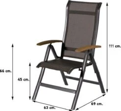 Hartman Alice Verstelbare Tuinstoel - Grijs -Tuinmeubel Winkel 1200x1100 1