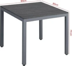 Tuinset 4 + 1 Klapstoelen Tuintafel – Aluminium 80x80cm - Grijs 23 Tuinset 4 + 1 Klapstoelen Tuintafel – Aluminium 80x80cm - Grijs -Tuinmeubel Winkel 1200x1102 3