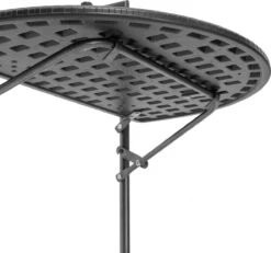 Relaxdays Balkontafel Inklapbaar, Balkon Tafel Rotan, Hangtafel Reling - Zwart -Tuinmeubel Winkel 1200x1122