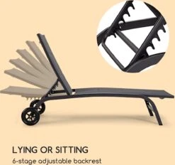 Blumfeldt Limala Tuinstoel - Ligstoel - Relaxstoel - Rugleuning In 6 Standen Verstelbaar - 2 Vielen - Draagkracht: Max. 150 Kg -Tuinmeubel Winkel 1200x1129 2