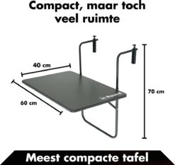 Balkontafel Inklapbaar – Zwart – 60 X 60 X 70 Cm – Hout Balkontafeltje Hangend Balkonbar Balkontafels Opklapbaar Hangtafel Balcony Table – Ophangbaar Voor Aan Het Balkon – Vouwtafel Wandtafel Inklapbare Tafel – Bijzettafel – Buiten Tafeltje Klaptafel -Tuinmeubel Winkel 1200x1136 2