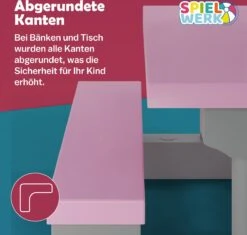 Spielwerk Kinder Tuinset – Incl. Parasol UV-bescherming - Roze Grijs -Tuinmeubel Winkel 1200x1143 3