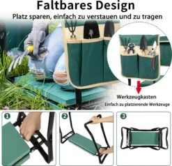 Uten - Kniebankje Tuin - Knie Steun - Tuinkruk Inklapbaar - Kniesteun Tuinieren - Kniekussen - Tot 150 Kg - Groen -Tuinmeubel Winkel 1200x1156 2