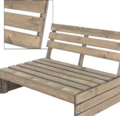 Pro Garden Palletbank - 120 Cm - 2-zits -Tuinmeubel Winkel 1200x1158 1