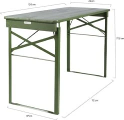 MaximaVida Inklapbare Biertafel Berlijn 120 X 50 Cm Olijfgroen - FSC Hout -Tuinmeubel Winkel 1200x1166 2