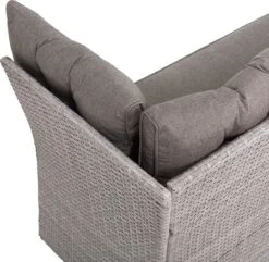 Beliani VITERBO - Loungeset Voor 8 - Grijs - PE Rotan -Tuinmeubel Winkel 1200x1172 2