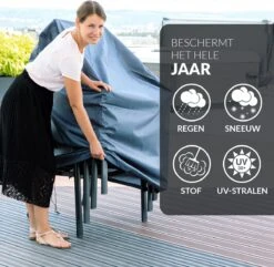 Chefarone Beschermhoes Tuinstoelen - Tuinstoelen Hoes - Tuinmeubelen - Weerbestendig - UV-bescherming - Grijs 10 Chefarone Beschermhoes Tuinstoelen - Tuinstoelen Hoes - Tuinmeubelen - Weerbestendig - UV-bescherming - Grijs -Tuinmeubel Winkel 1200x1173