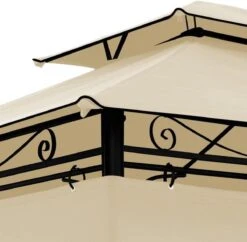 El Jardin - Partytent - 4x3 - Waterdicht Dak - Wanden - Beige Paviljoen -Tuinmeubel Winkel 1200x1176 2