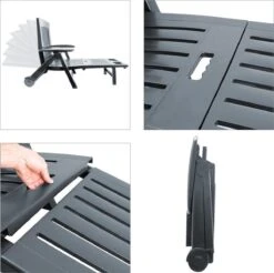 Casaria Ligstoel Zircone – Verstelbaar/Wielen Tot 120 Kg – Antraciet -Tuinmeubel Winkel 1200x1197 6