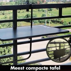 Balkontafel Inklapbaar – Zwart – 60 X 60 X 70 Cm – Hout Balkontafeltje Hangend Balkonbar Balkontafels Opklapbaar Hangtafel Balcony Table – Ophangbaar Voor Aan Het Balkon – Vouwtafel Wandtafel Inklapbare Tafel – Bijzettafel – Buiten Tafeltje Klaptafel -Tuinmeubel Winkel 1200x1199 12