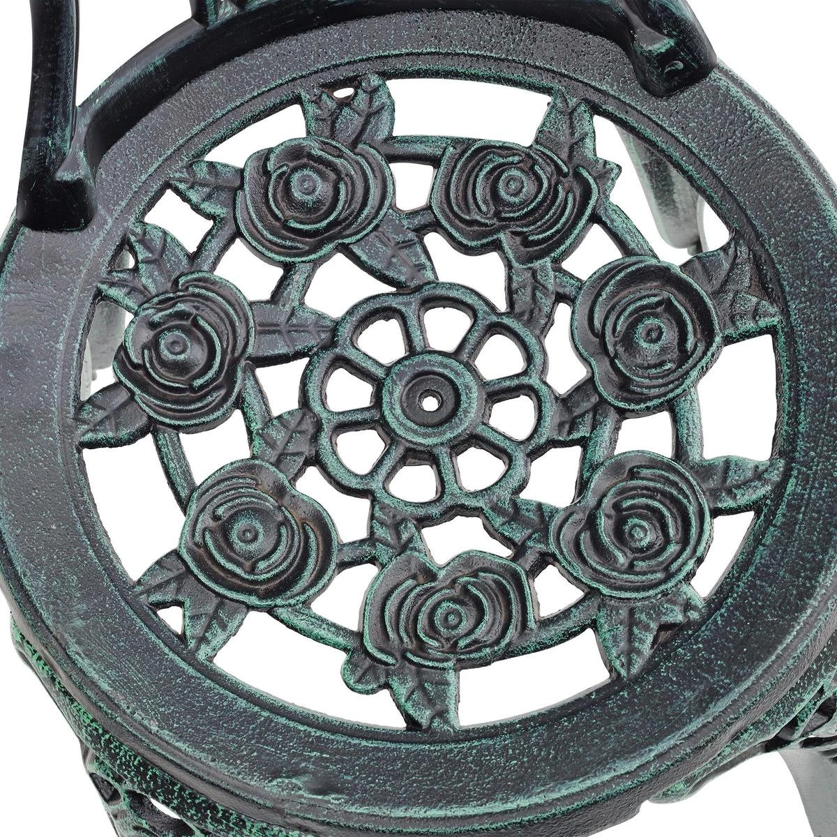 Bistroset Balkonset Gietijzer Tuintafel En 2 Tuinstoelen Groen 5 Bistroset Balkonset Gietijzer Tuintafel En 2 Tuinstoelen Groen - Afbeelding 5