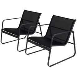 Tuin Meubelen Loungeset - 4 Persoons - Tuinset - Comfort - Zwart - Tafel Glazen Blad - Stoelen - Sofa - Bank - 4-delig -Tuinmeubel Winkel 1200x1200 1096