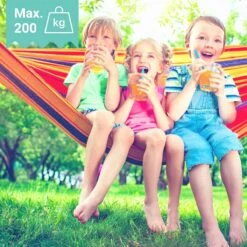 Dubbele Hangmat Rood Met Spreidstok - 1 Of 2 Persoons - Lig Oppervlak 190x150cm - Lengte 260cm -Tuinmeubel Winkel 1200x1200 1309