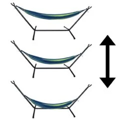 Hangmat Met Standaard En Opbergtas – 2 Persoons – Max. Draaggewicht 200Kg – Hangmatset – Hangmatten – Hang Mat Voor Binnen En Buiten – Hangmatstandaard – Hammock – Blauw / Groen -Tuinmeubel Winkel 1200x1200 1345