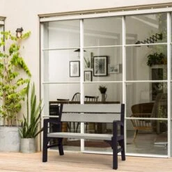 Keter Montero Tuinbank – 2-personen - 120x61x91cm - Grafiet -Tuinmeubel Winkel 1200x1200 135