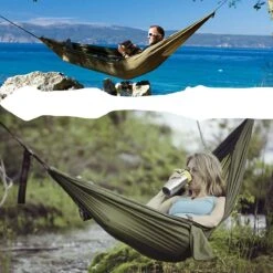 IBright Hangmat XXL - Complete Set – Incl. Karabijnhaken En Riemen - Tot 200 Kg - 270x140cm - Leger Groen -Tuinmeubel Winkel 1200x1200 1357