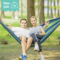 Dubbele Hangmat Blauw - 1 Of 2 Persoons - Lig Oppervlak 190x150cm - Lengte 260cm -Tuinmeubel Winkel 1200x1200 1361