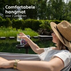 Vita5 Hangmat Met Standaard – 2 Persoons – Incl. Bekerhouder – 205kg Draaggewicht – Grijs 13 Vita5 Hangmat Met Standaard – 2 Persoons – Incl. Bekerhouder – 205kg Draaggewicht – Grijs -Tuinmeubel Winkel 1200x1200 1366