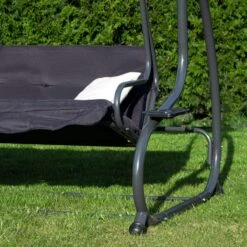 Springos Schommelbank | Linda-Schommel | 3-zits | Waterafstotend | Inclusief 2 Kussens | Verstelbare Luifel | 162 X 200 X 120 Cm | Zwart 18 Springos Schommelbank | Linda-Schommel | 3-zits | Waterafstotend | Inclusief 2 Kussens | Verstelbare Luifel | 162 X 200 X 120 Cm | Zwart -Tuinmeubel Winkel 1200x1200 147