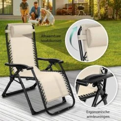 Sens Design Tuinstoel - Ligstoel Tuin - Beige -Tuinmeubel Winkel 1200x1200 215