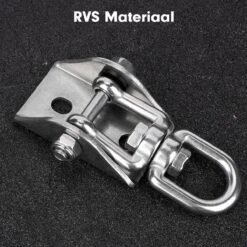 Luxe Ophangsysteem - 180° Schommelen, 360° Roteerbaar - Plafondhaak - Ophanghaak - Hangstoel Buiten - Hangstoel Binnen – Schommelstoel - Schommel - Bokszakken - RVS - Nederlandse Handleiding - -Tuinmeubel Winkel 1200x1200 228