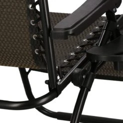 Springos Tuinstoel | Ligstoel | Opvouwbaar | Verstelbaar | Ergonomische Hoofdsteun | Bruin / Zwart -Tuinmeubel Winkel 1200x1200 238