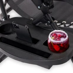 LifeGoods Opvouwbare Tuinstoelen - Verstelbaar Zonnescherm - 2 Stuks - 30°-90° Verstelbaar - Metaal - Zwart -Tuinmeubel Winkel 1200x1200 276