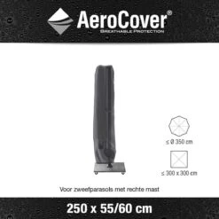 AeroCover Parasolhoes - Zweef Parasols - Grijs - 250x55 Cm (HxB) -Tuinmeubel Winkel 1200x1200 28
