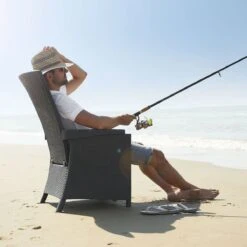 Allibert Vermont Verstelbare Tuinstoel - 64x68x107cm - Grafiet -Tuinmeubel Winkel 1200x1200 438