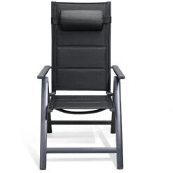 Casaria Tuinstoel Aluminium - 2 Stuks Inklapbaar - Antraciet -Tuinmeubel Winkel 1200x1200 471