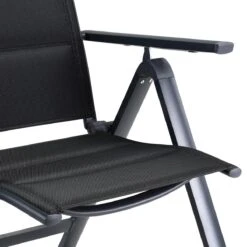 Casaria Tuinstoel Aluminium - 2 Stuks Inklapbaar - Antraciet -Tuinmeubel Winkel 1200x1200 474