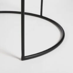 Mica Decorations Leandro Bijzettafel - Set Van 2 - H45 X Ø45 Cm - Zwart -Tuinmeubel Winkel 1200x1200 519