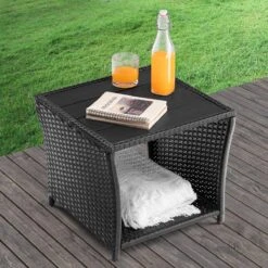 Casaria Polyrattan Bijzettafel - WPC Tafelblad 45x45x40cm – Zwart 17 Casaria Polyrattan Bijzettafel - WPC Tafelblad 45x45x40cm – Zwart -Tuinmeubel Winkel 1200x1200 541