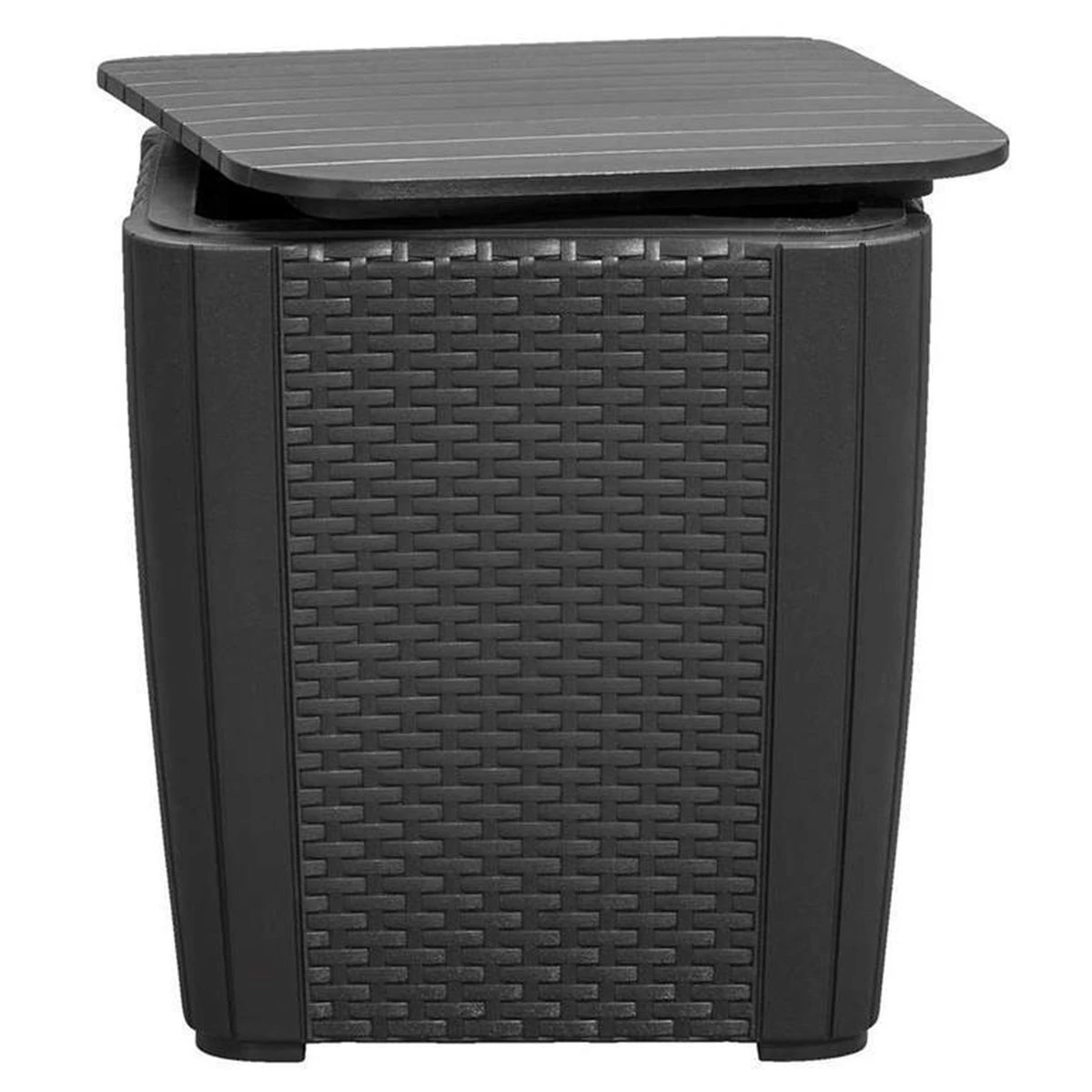 ALLIBERT Keter Luzon Opbergtafel - 39x39x43cm - Donkergrijs 5 ALLIBERT Keter Luzon Opbergtafel - 39x39x43cm - Donkergrijs - Afbeelding 5