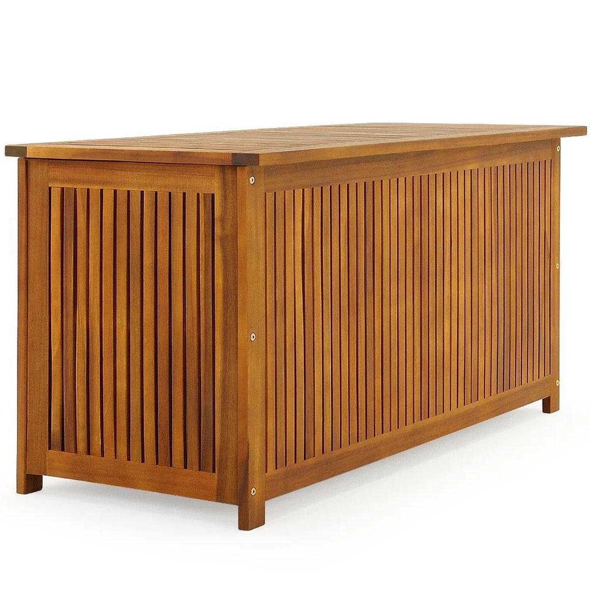 Casaria Opbergbox Acacia Hout – Weerbestendig 115cm - Bruin 2 Casaria Opbergbox Acacia Hout – Weerbestendig 115cm - Bruin - Afbeelding 2