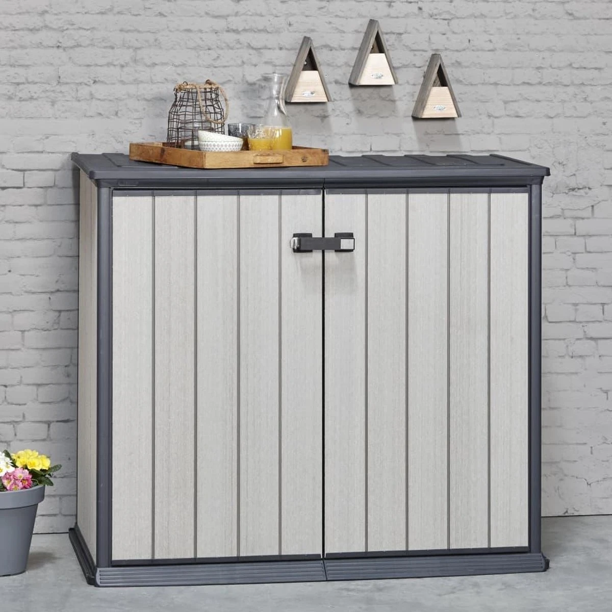 Keter Patio Store Opbergkast - 139,5x77x120cm - Grijs 3 Keter Patio Store Opbergkast - 139,5x77x120cm - Grijs - Afbeelding 3