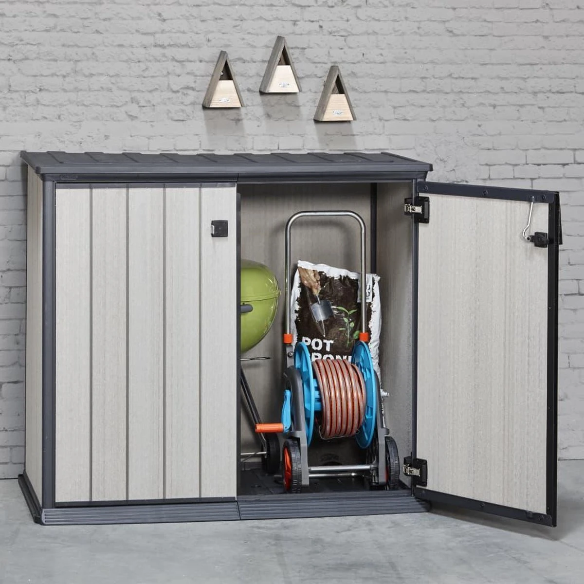 Keter Patio Store Opbergkast - 139,5x77x120cm - Grijs 12 Keter Patio Store Opbergkast - 139,5x77x120cm - Grijs - Afbeelding 12